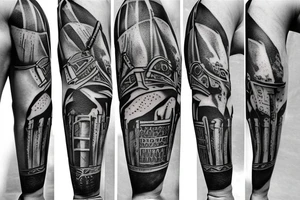 Roman, Gladiator Arm Armor tattoo idea