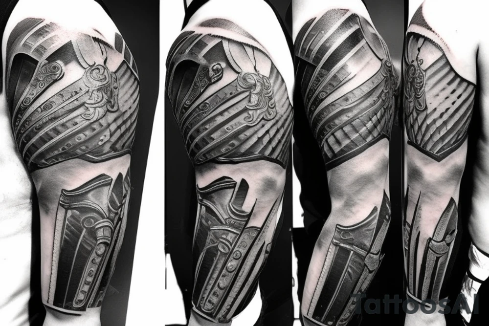 Roman, Gladiator Arm Armor tattoo idea