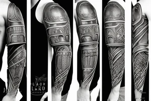 Gladiator Plate Armor Knight tattoo idea
