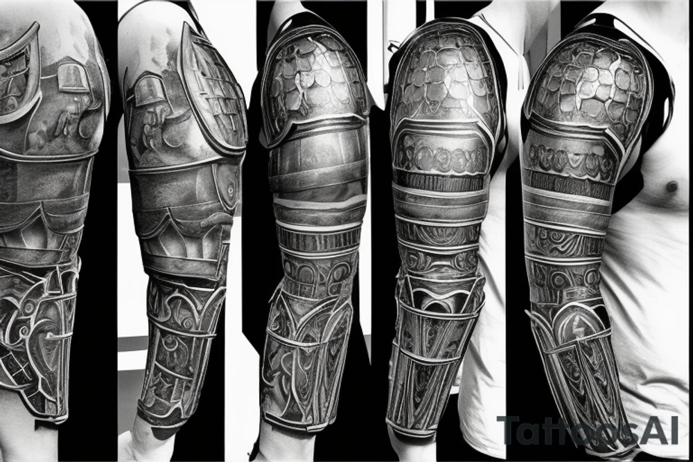 Gladiator Plate Armor Knight tattoo idea