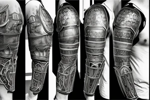 Gladiator Plate Armor Knight tattoo idea