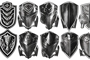 Armor Knight Shield tattoo idea