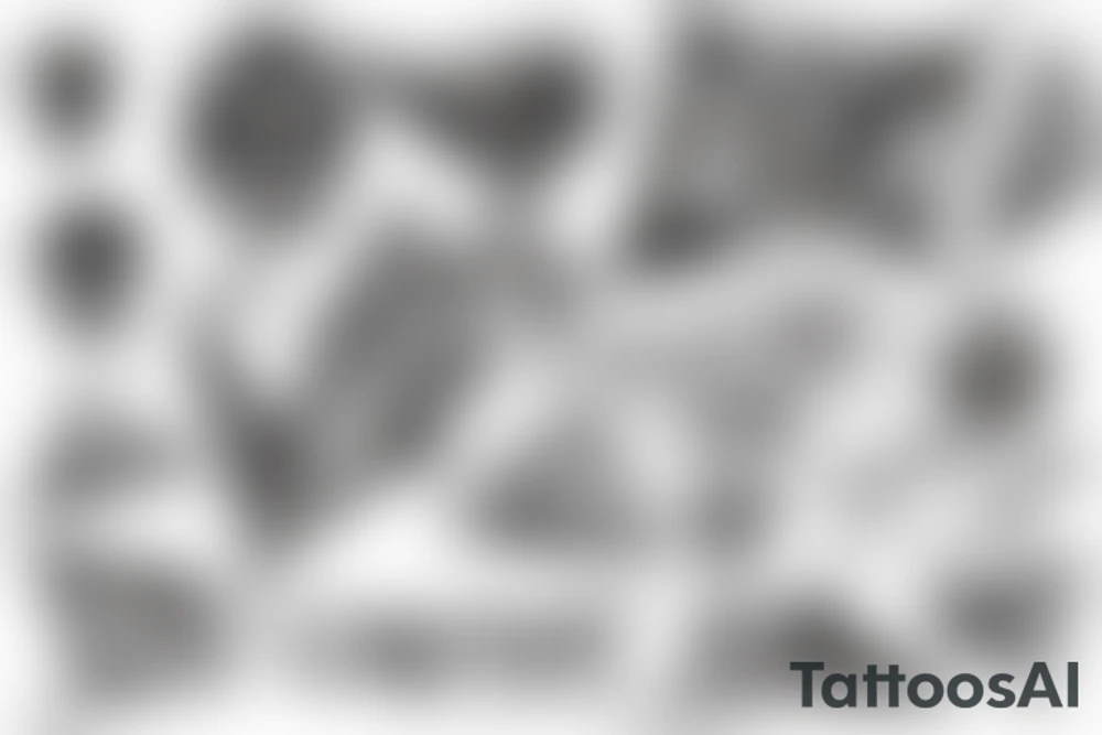 The word control in a kite tattoo idea