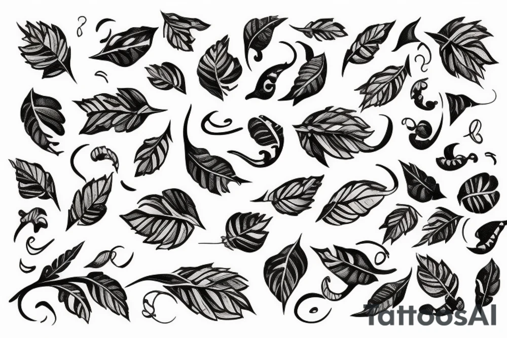 A ace card with vines around it tattoo idea