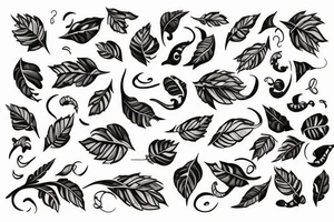 A ace card with vines around it tattoo idea