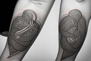 double infinity with ending with an arrows tattoo idea