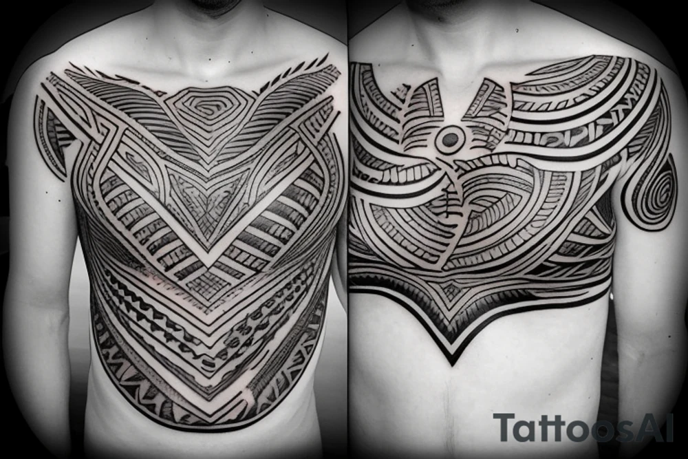Husband and wife tribal tattoo idea