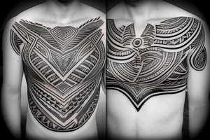 Husband and wife tribal tattoo idea