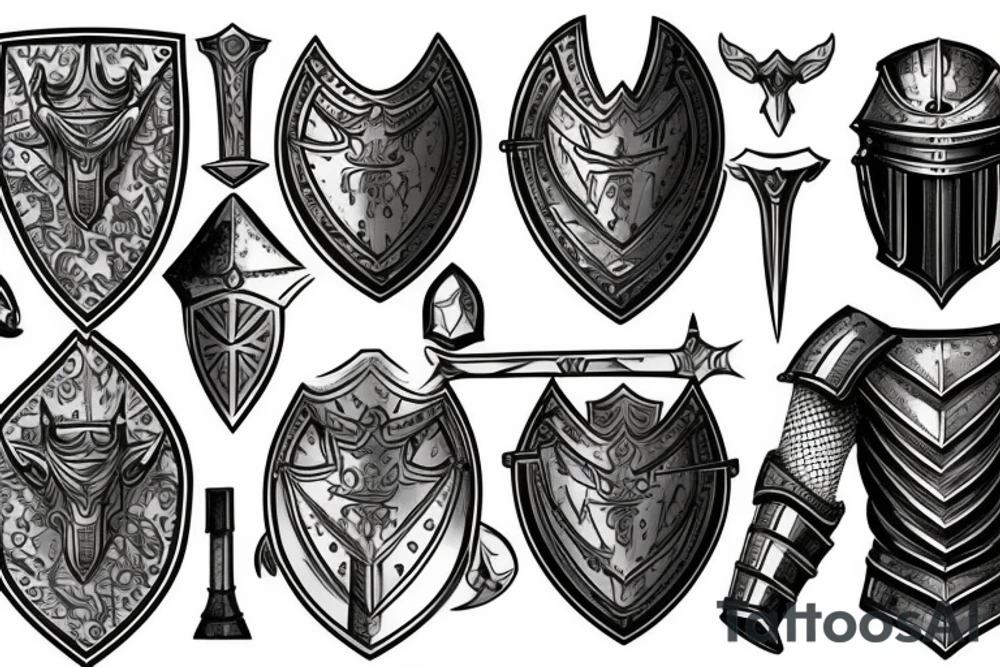 Plate Armor, Knight, Warrior, Nordic, Roman, Empire, Fighter, Arm tattoo idea