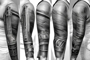 Firefighter sleeve tattoo idea