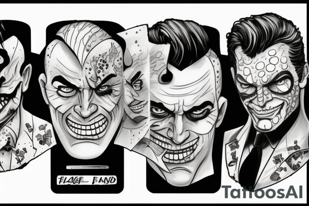 two face from DC comics tattoo idea