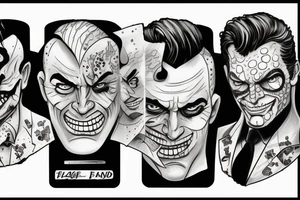 two face from DC comics tattoo idea