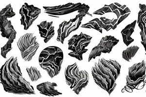 high ridges& stone tattoo idea