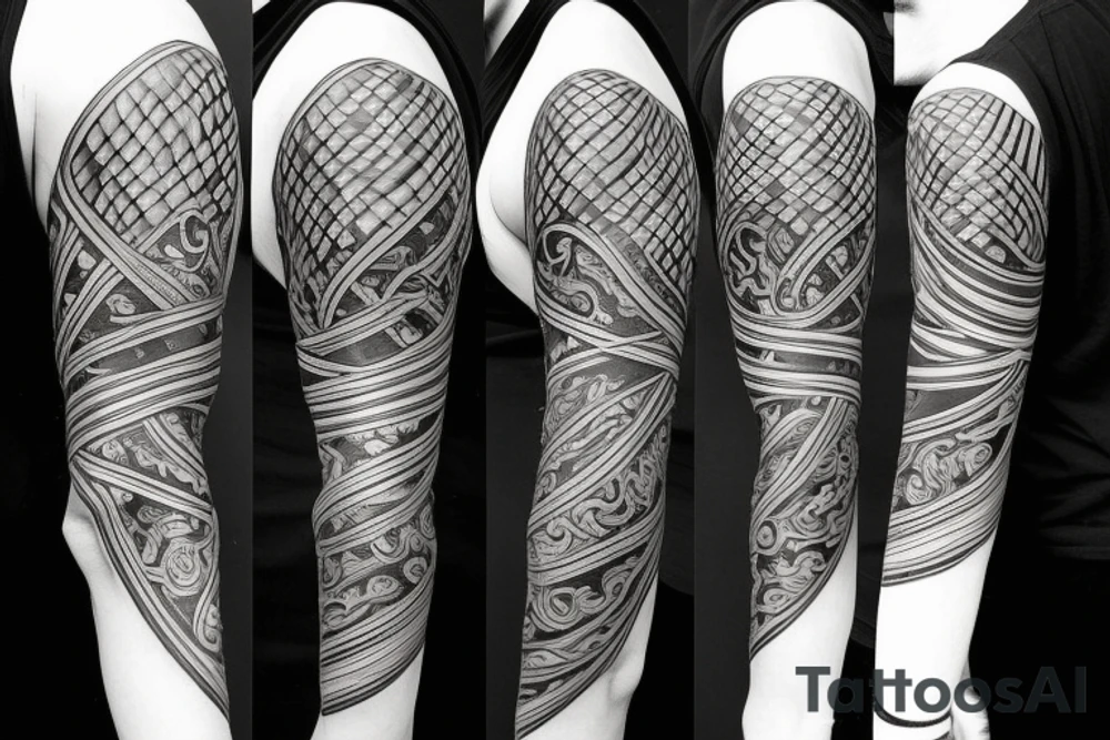 Flaming sword tattoo idea