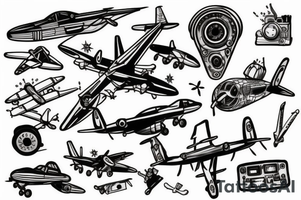 Aircraft mechanic tattoo idea