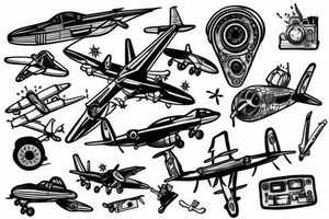 Aircraft mechanic tattoo idea