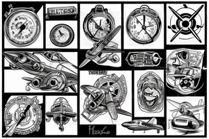 Aircraft mechanic tattoo idea