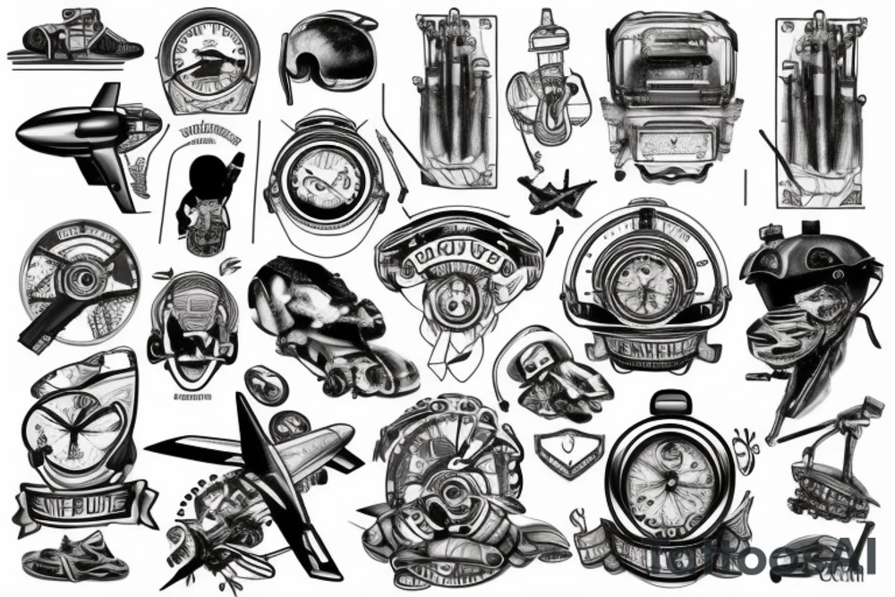 Aircraft mechanic tattoo idea