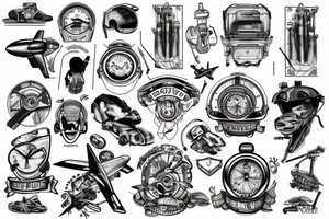 Aircraft mechanic tattoo idea