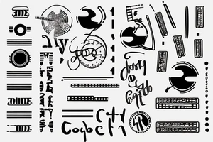 minimalist morse code of 1, 2, 3 and 5 tattoo idea