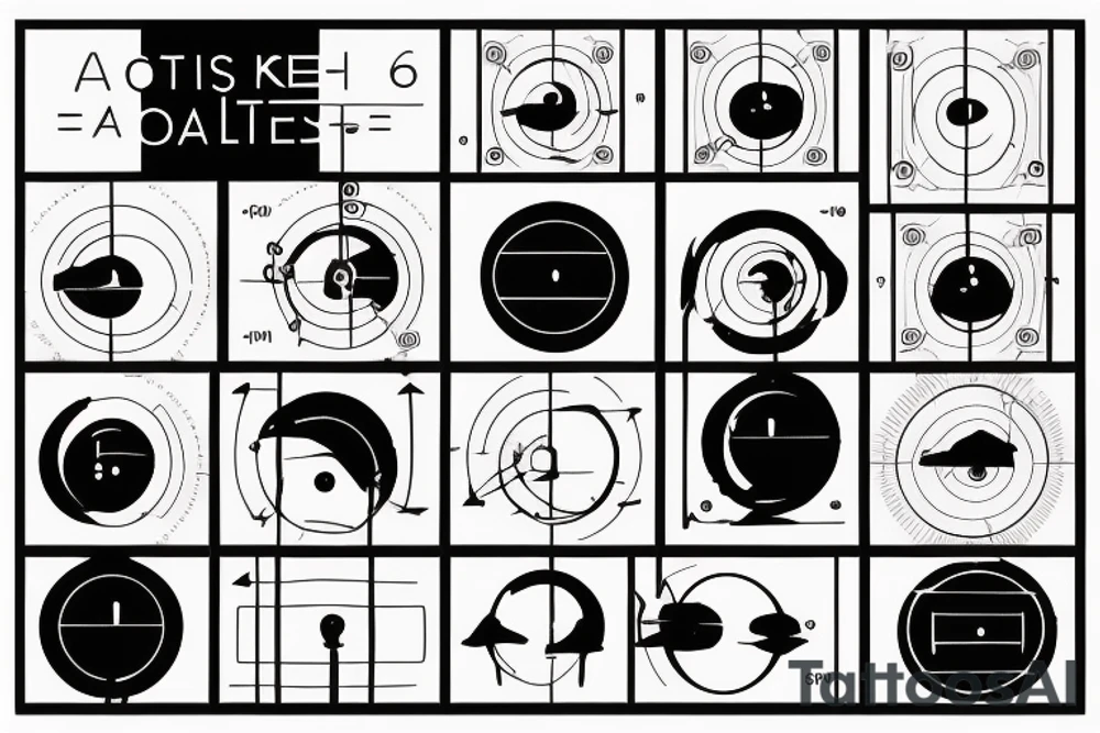 minimalist morse code of 1, 2, 3 and 5 tattoo idea
