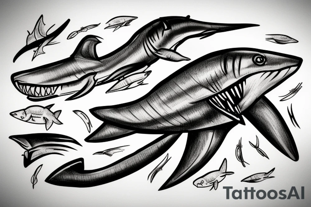 Megalodon tattoo idea