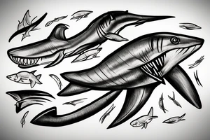 Megalodon tattoo idea