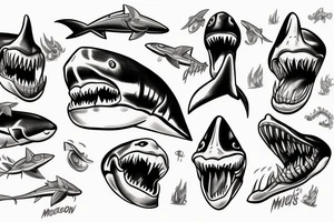 Megalodon tattoo idea