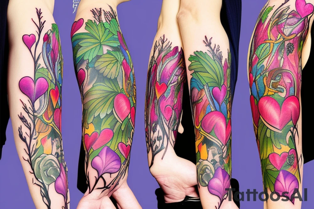 bleeding hearts flower tattoo idea
