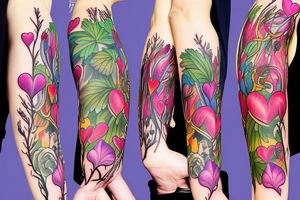 bleeding hearts flower tattoo idea