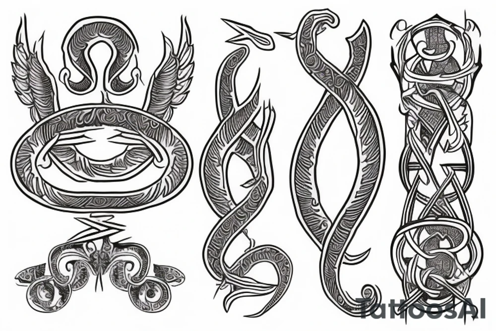 Rod of Asclepius. tattoo idea