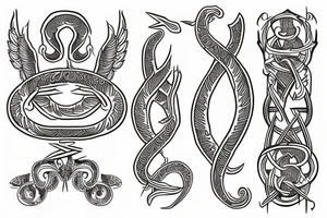 Rod of Asclepius. tattoo idea