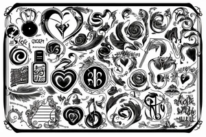 For the love of music symbol tattoo idea