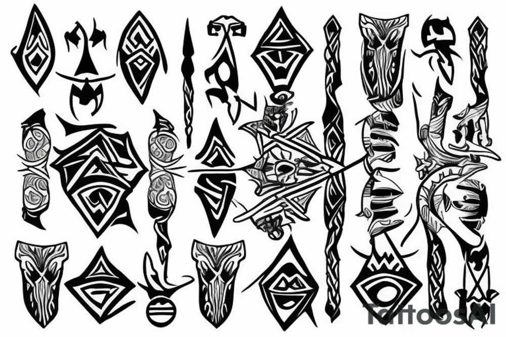 Trident tattoo idea