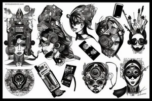Cyberpunk edgerunners,Rebecca tattoo idea