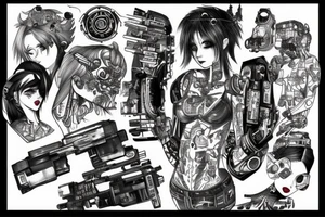 Cyberpunk edgerunners,Rebecca,anime tattoo idea