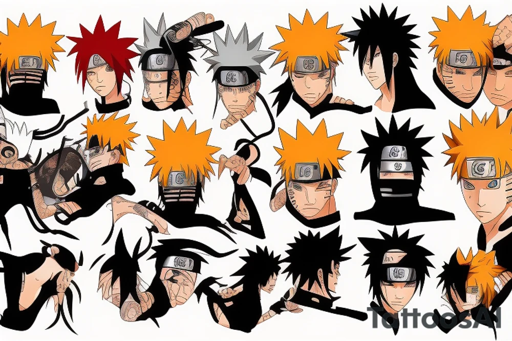 Naruto kurama sasuke tattoo idea