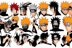 Naruto kurama sasuke tattoo idea