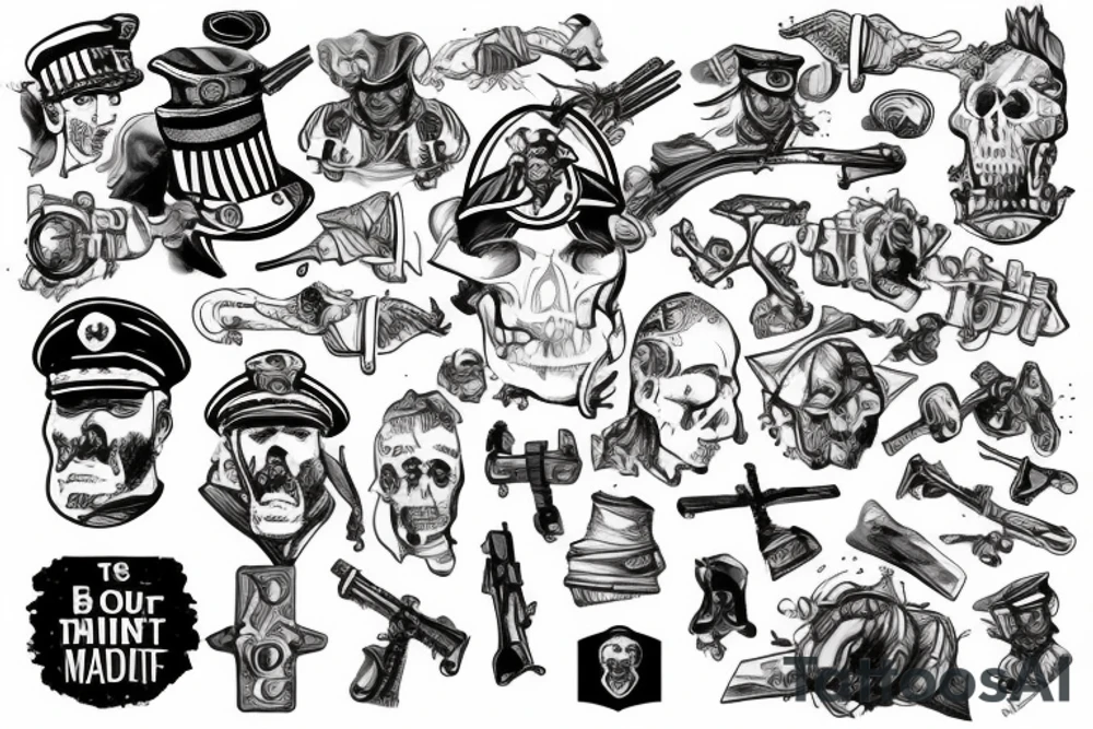 your mind is a battlefield, be its captain not it's soldier tattoo idea