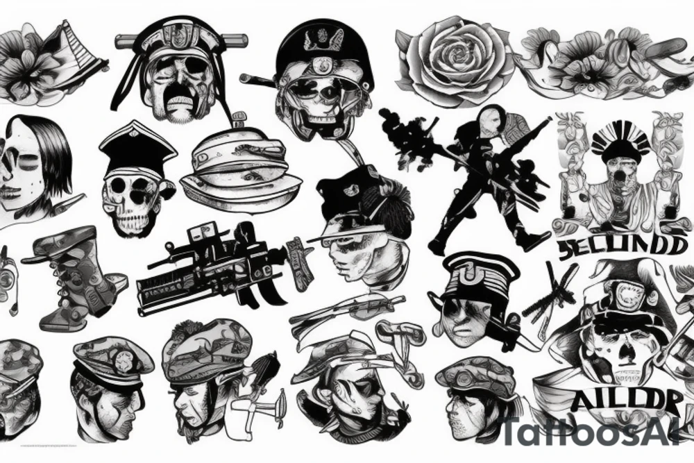 your mind is a battlefield, be its captain not it's soldier tattoo idea