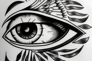 Eye of ra and horus tattoo idea