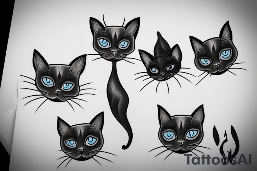 Siamese cat tattoo idea