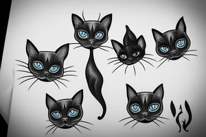 Siamese cat tattoo idea