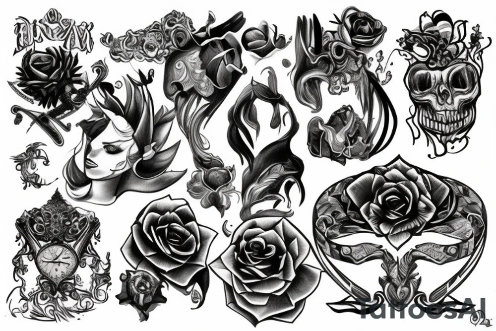 Stabbing tattoo idea