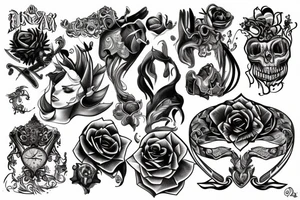 Stabbing tattoo idea