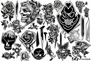 Stabbing tattoo idea