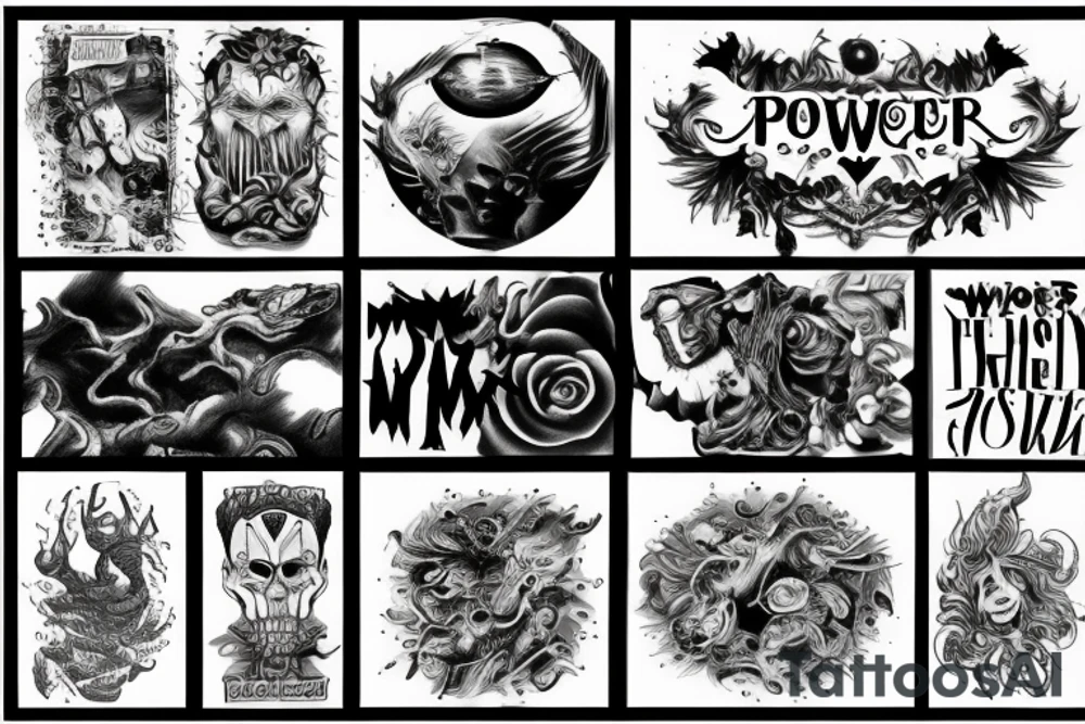 words of power tattoo idea