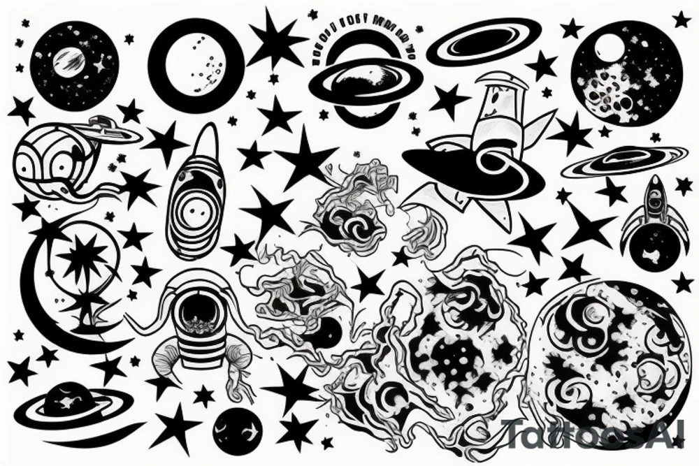 space tattoo idea