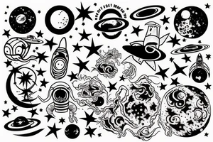 space tattoo idea