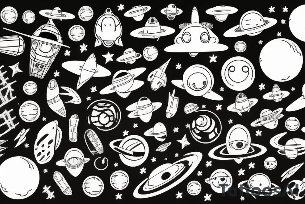 space tattoo idea